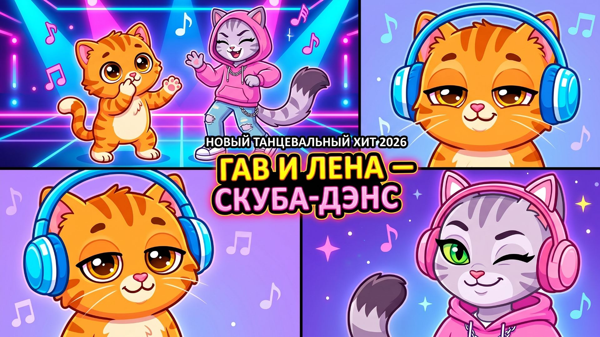 🎵 ГАВ И ЛЕНА — СКУБА-ДЭНС | Самый вирусный детский танец 2026