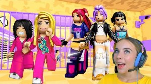 ПОБЕГ ОТ ОХОТНИЦЫ НА ДЕМОНОВ ТЮРЬМЫ в ROBLOX! С АЛЁНОЙ