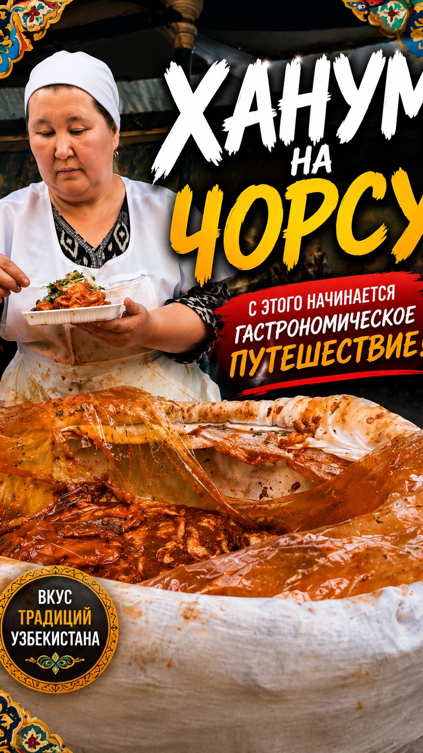 анум на рынке Чорсу — с этого начинается гастрономическое путешествие!