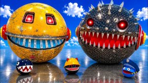 MS PACMAN И НОВЫЙ КРАСНЫЙ ПАКМАН ПРОТИВ ДВУХ ЖЁЛТЫХ РОБОТ-ПАКМАНОВ ЭПИЧЕСКАЯ БИТВА 3D ПОКЕМОН 2026