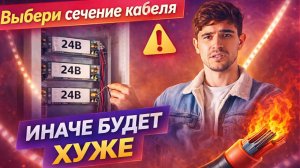 Как правильно выбрать сечение кабеля для led подсветки 24V