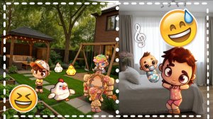 _🍹ВЫХОДНОЙ ДЕНЬ 🥑_            - бегают за цыплятами?! ~Семейки в Avatar World 🐥~