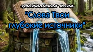 христианская песня «Слова Твои глубокие источники».mp4