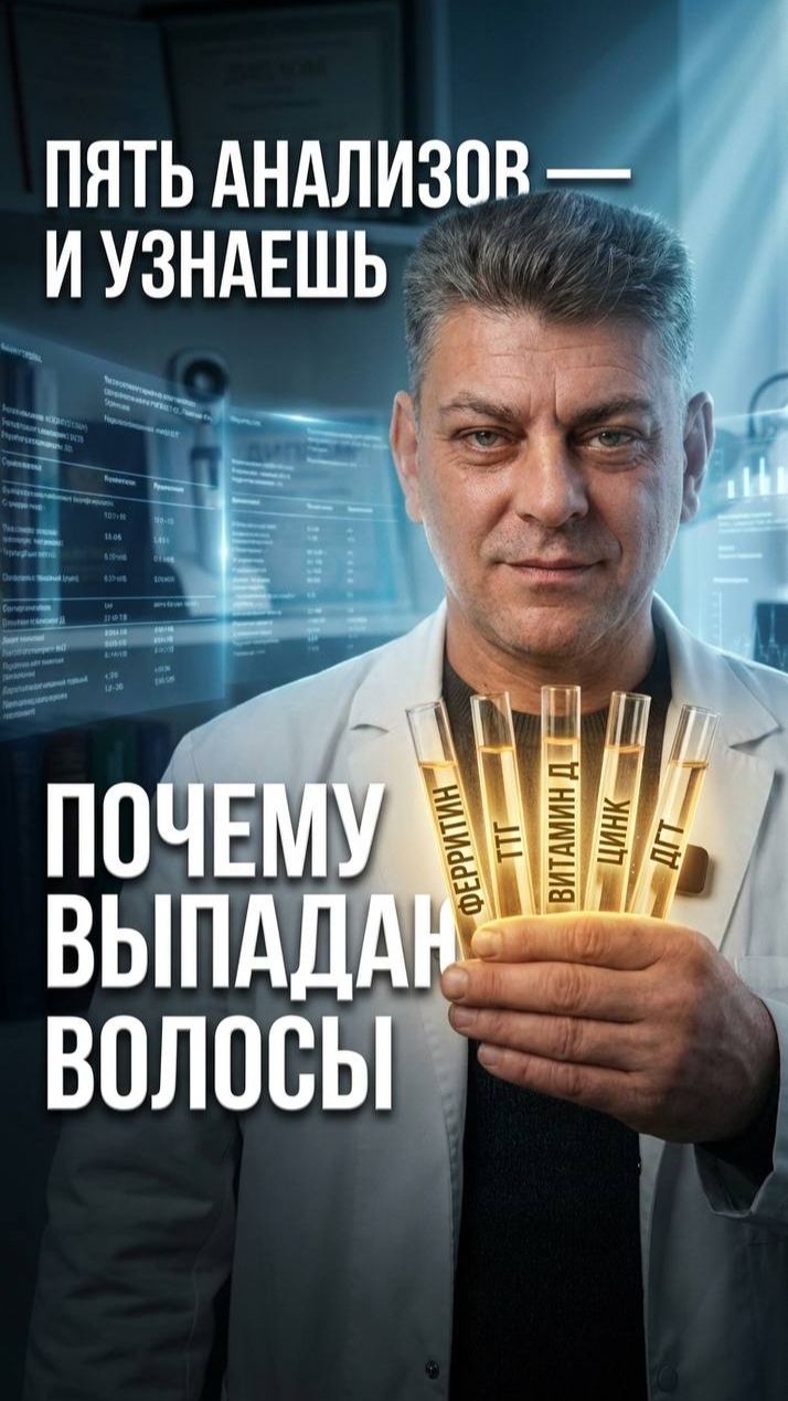 5 анализов, которые объяснят выпадение волос 🩸