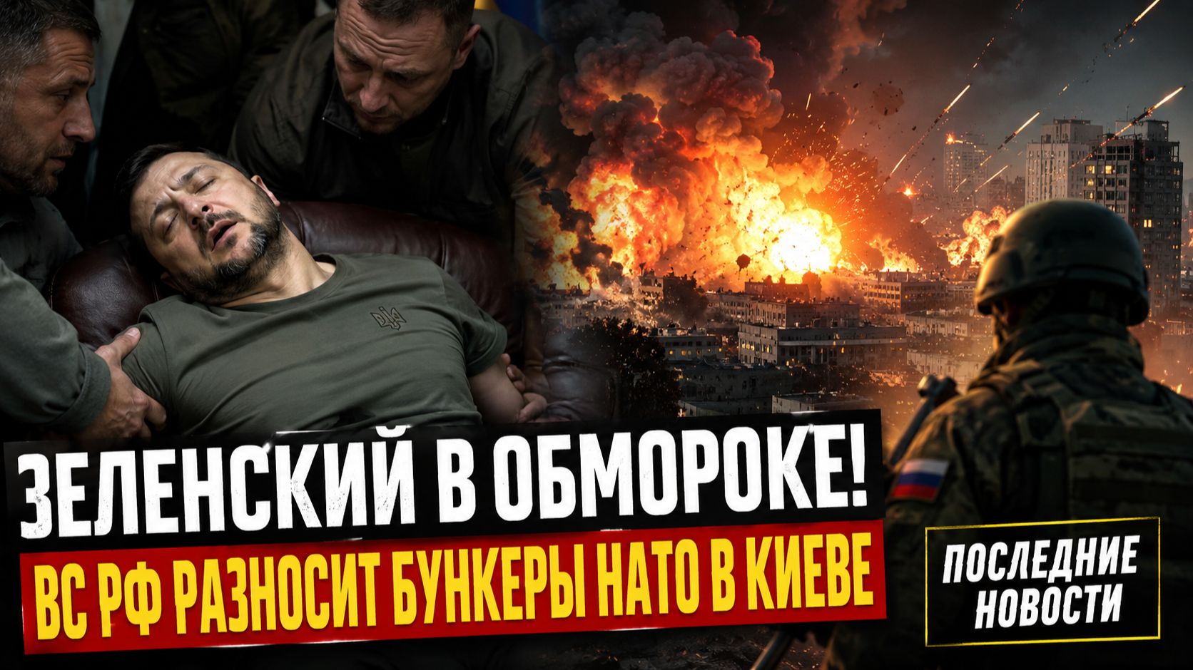 ЗЕЛЕНСКИЙ В ОБМОРОКЕ! ВС РФ РАЗНОСИТ БУНКЕРЫ НАТО В КИЕВЕ ПОСЛЕДНИЕ НОВОСТИ