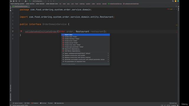 17. Implemeting Domain Events in Order Service domain layer