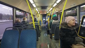 Поездка на автобусе ЛиАЗ 5292.65 по маршруту Варшавское шоссе Д124-М.Южная 05.01 2025