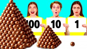 100 Слоев Еды Челлендж # Забавные Лайфхаки с Едой от DaRaDa Challenge