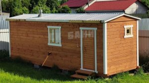 Баня из сухого бруса от СК «Бани». 7х2,3м. Владимирская область, июнь 2026.