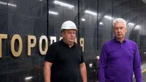 Сергей Собянин осмотрел ход строительства станции метро «Звенигородская» Рублево-Архангельской линии