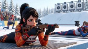 NGL Biathlon 2026. Карьера за биатлонистку. #18 уровень сложности Insane.