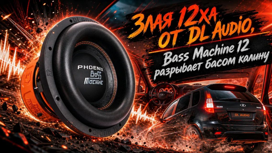 Злая 12ха от DL Audio,  Bass Machine 12 разрывает басом калину