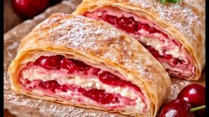 Штрудель без возни с тестом. Быстро и очень вкусно.