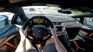 Lamborghini Aventador [V12, 6,5 л., 750 л.с.] POV TEST DRIVE