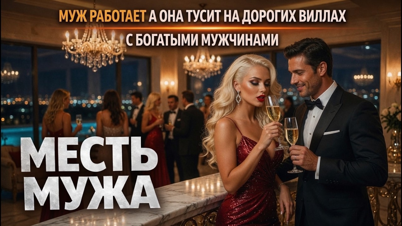 МУЖ РАБОТАЕТ А ОНА ТУСИТ НА ДОРОГИХ ВИЛЛАХ С БОГАТЫМИ МУЖЧИНАМИ I МЕСТЬ МУЖА смотреть онлайн