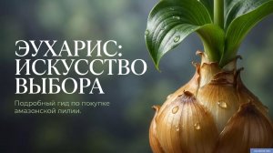 Где найти здоровую луковицу эухариса и правила покупки амазонской лилии