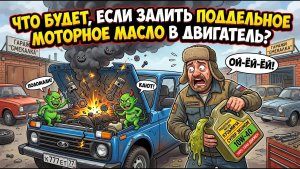 ЧТО БУДЕТ, ЕСЛИ ЗАЛИТЬ ПОДДЕЛЬНОЕ МАСЛО В ДВИГАТЕЛЬ? #anton_mygt