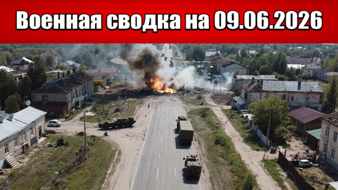«ВС РФ срывают логистику гарнизона ВСУ в Орехове!»: Военная сводка на 09.06.2026 смотреть онлайн