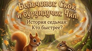 Бельчонок Скок и бурундучок Чип. История седьмая: Кто быстрее?