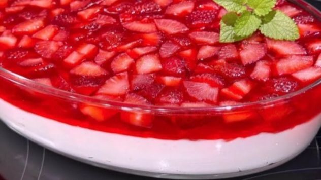 КЛУБНИЧНЫЙ ДЕСЕРТ 😋👍