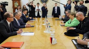 Министр С.В.Лавров с кандидатом на пост Генерального секретаря ООН М.Бачелет, Москва, 8 июня 2026