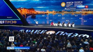 Александр Соколов принял участие в пленарном заседании Президента России Владимира Путина на ПМЭФ