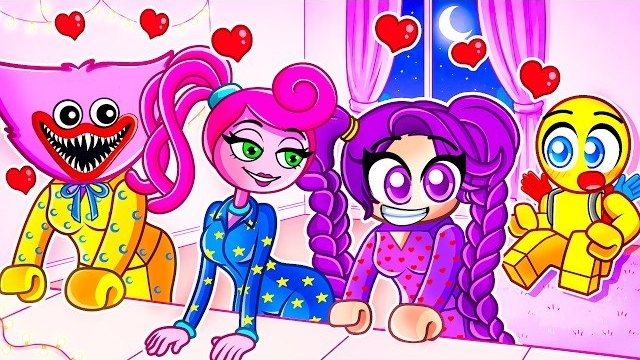 Застряла на вечеринке Poppy Playtime ТОЛЬКО для девочек с НОЧЕВКОЙ в Roblox... смотреть онлайн