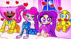 Застряла на вечеринке Poppy Playtime ТОЛЬКО для девочек с НОЧЕВКОЙ в Roblox...