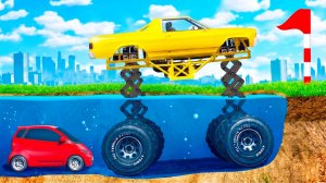 СМОЖЕТ ЛИ МОНСТР ТРАК ПРОЕХАТЬ ГЛУБОКУЮ ВОДУ В ГТА 5 ? - ЭКСПЕРИМЕНТ В ГТА 5 ?