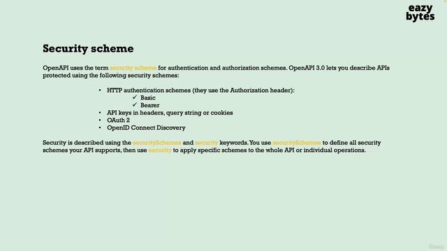 62. Introduction to security inside OpenAPI specification смотреть онлайн