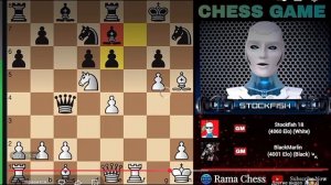 «Как Stockfish 18 изобрёл совершенно новый гамбит,чтобыпарализовать BlackMarlin Chess | Rama Chess»