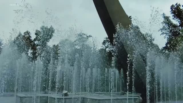 Музыкальный фонтан 1 часть. Южно-Сахалинск