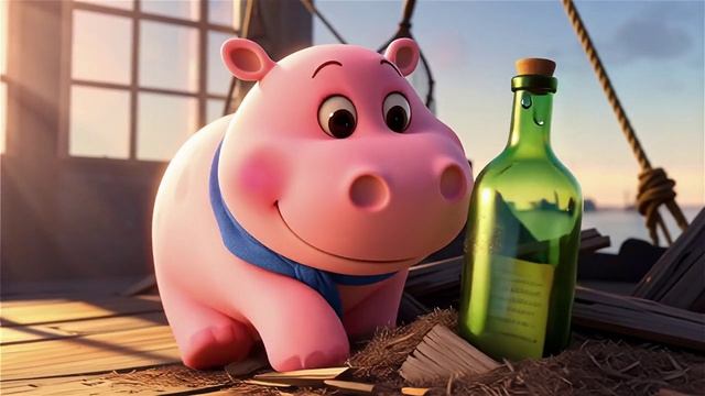 🦛🏖️ РОЗОВЫЙ БЕГЕМОТИК ищет клад на пляже!