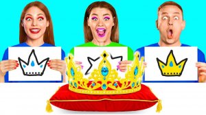 Кто Лучше Нарисует Предмет, Получит Его # Лайфхаки для Рисования от BaRaDa Gold Challenge
