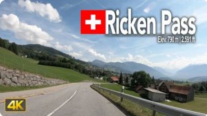 🚗 SmartTV 4К ➤ 🌄 Перевал Рикен, Швейцария! Поездка из Ваттвиля в Гларус!🌄