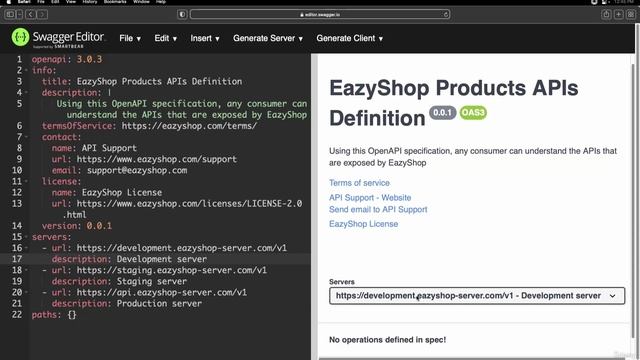 18. Understanding & writing server details inside Open API specification