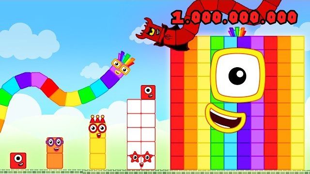 ЗМЕЙКА Numberblocks ВЫРАСТАЕТ ДО 1 МИЛЛИАРДА В ГИГАНТСКОМ, САМОМ БОЛЬШОМ ЛАБИРИНТЕ / прокачка уровня смотреть онлайн