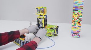 LEGO Эксперименты Смогут ли лего-машины разрушить башню 🏗️