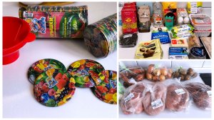 Покупки. Пополнила запасы продуктов на месяц.