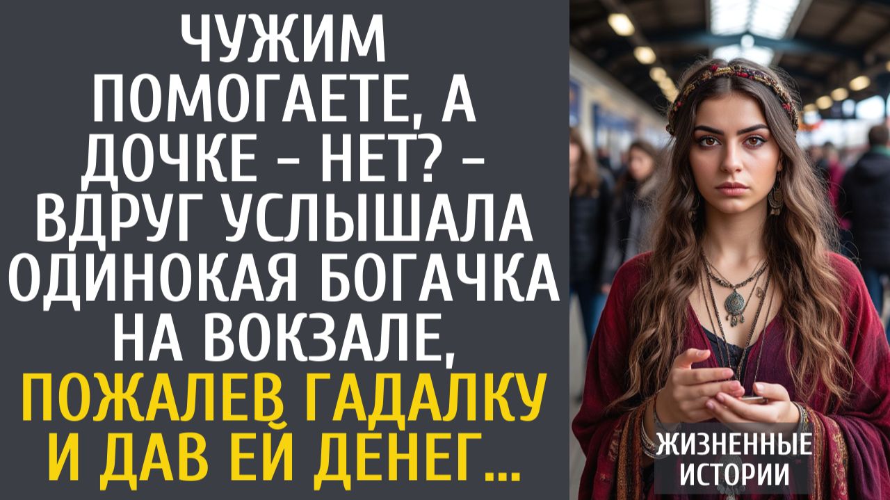Истории из жизни Чужим помогаете, а дочке - нет? - вдруг услышала одинокая богачка, пожалев гадалку… смотреть онлайн