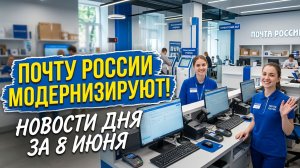Почту России модернизируют, техсбор на электронику перенесли на декабрь - новости за 8 июня