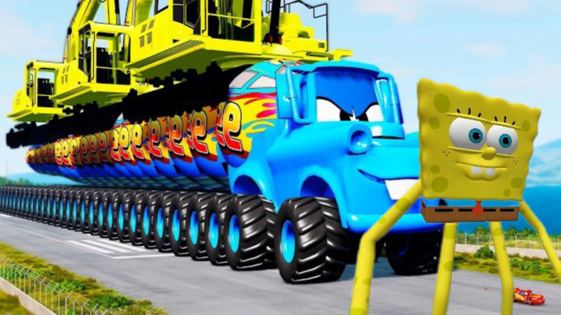 ЭПИЧЕСКАЯ СХВАТКА С ГИГАНТОМ в BeamNG Drive смотреть онлайн