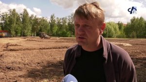 На улице Хлебникова активно ведутся работы по благоустройству общественной территории.