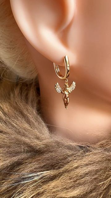 Серьги с подвесками-ангелочками, Xuping Jewelry
