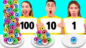 100 Слоев Еды Челлендж c MeMeMe Challenge