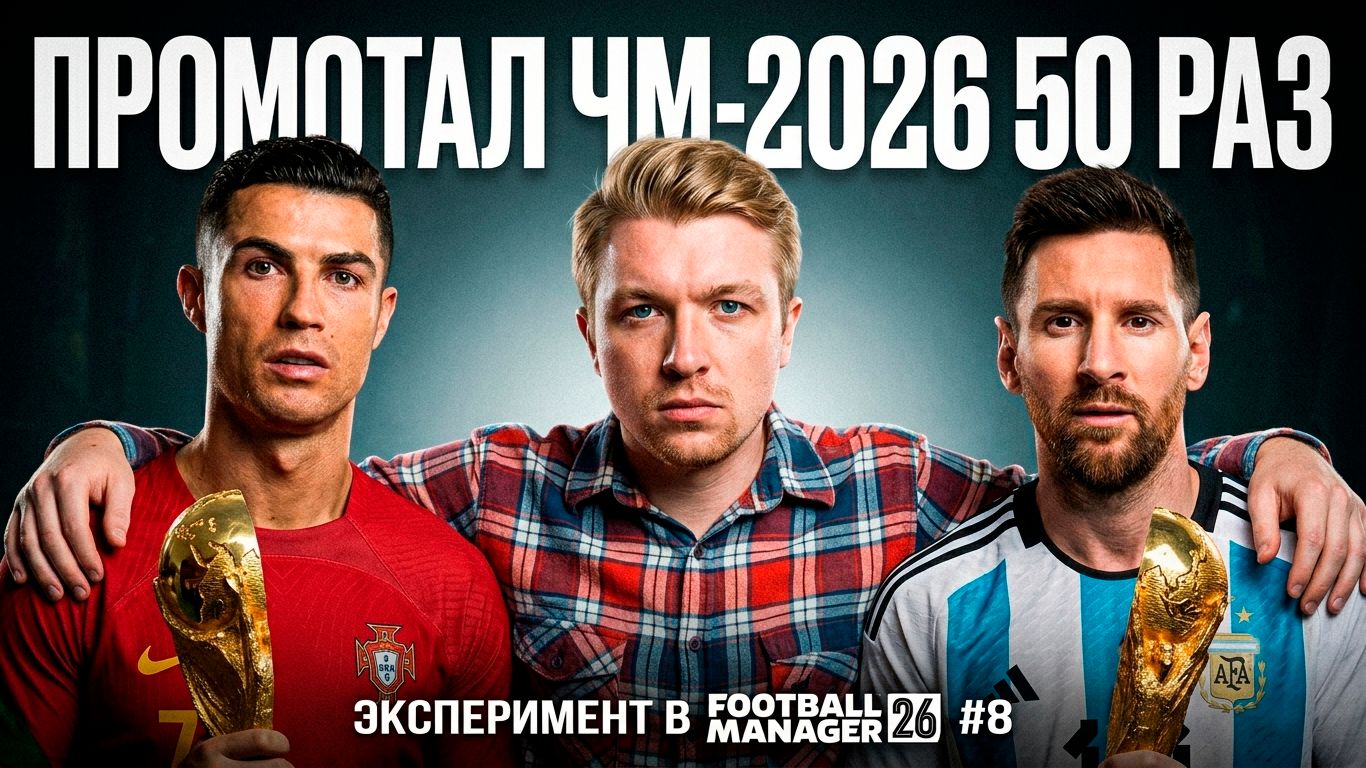 Я ПРОМОТАЛ ЧМ 50 РАЗ | ПРОГНОЗ ПОБЕДИТЕЛЯ ОТ FM26 | Что за... эксперимент?