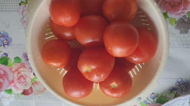 Простой салатик из помидор.🍅🍅🍅
