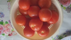 Простой салатик из помидор.🍅🍅🍅