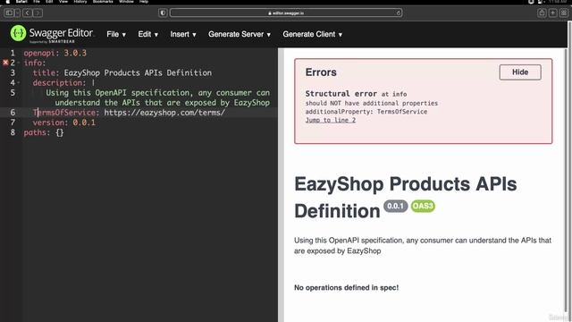 17. Writing Info, Contact, License details inside Open API specification смотреть онлайн