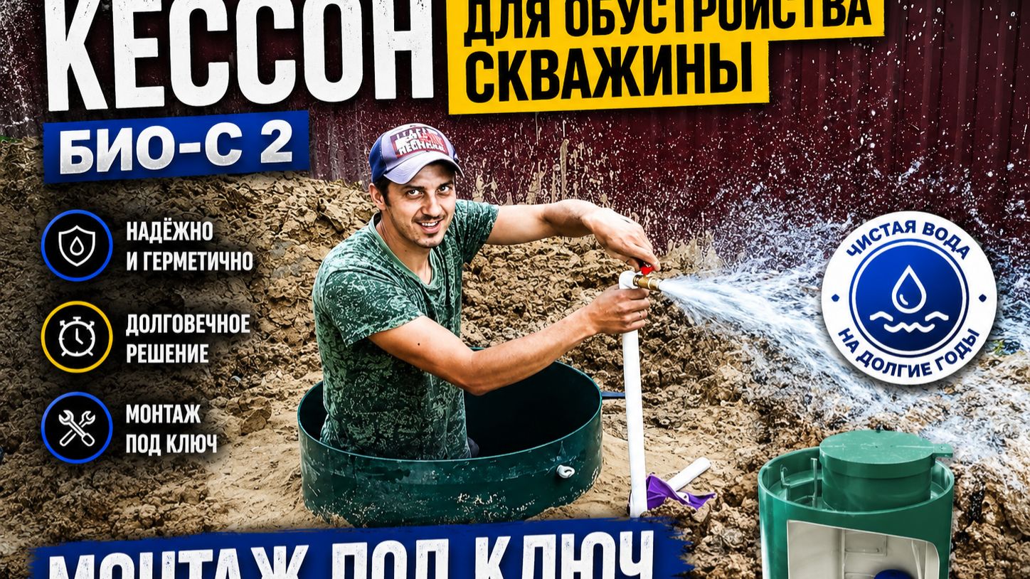 Идеальная скважина за 1 день Монтаж кессона Био-С 2 в Ступино. смотреть онлайн